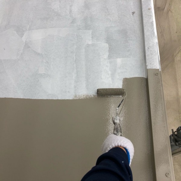 【庇塗装】下塗り