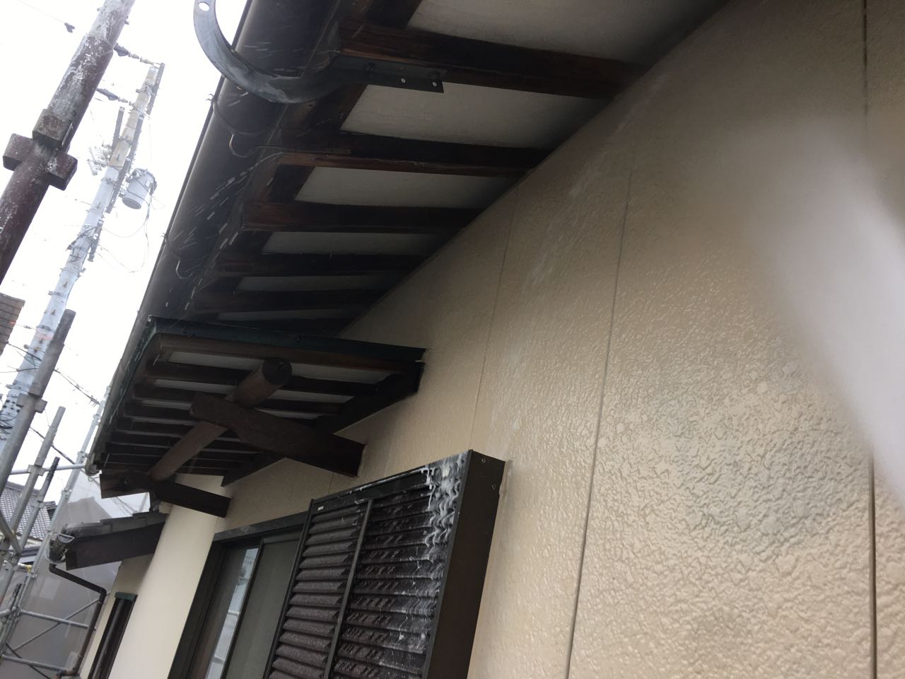 【外壁洗浄】バイオ洗剤塗布