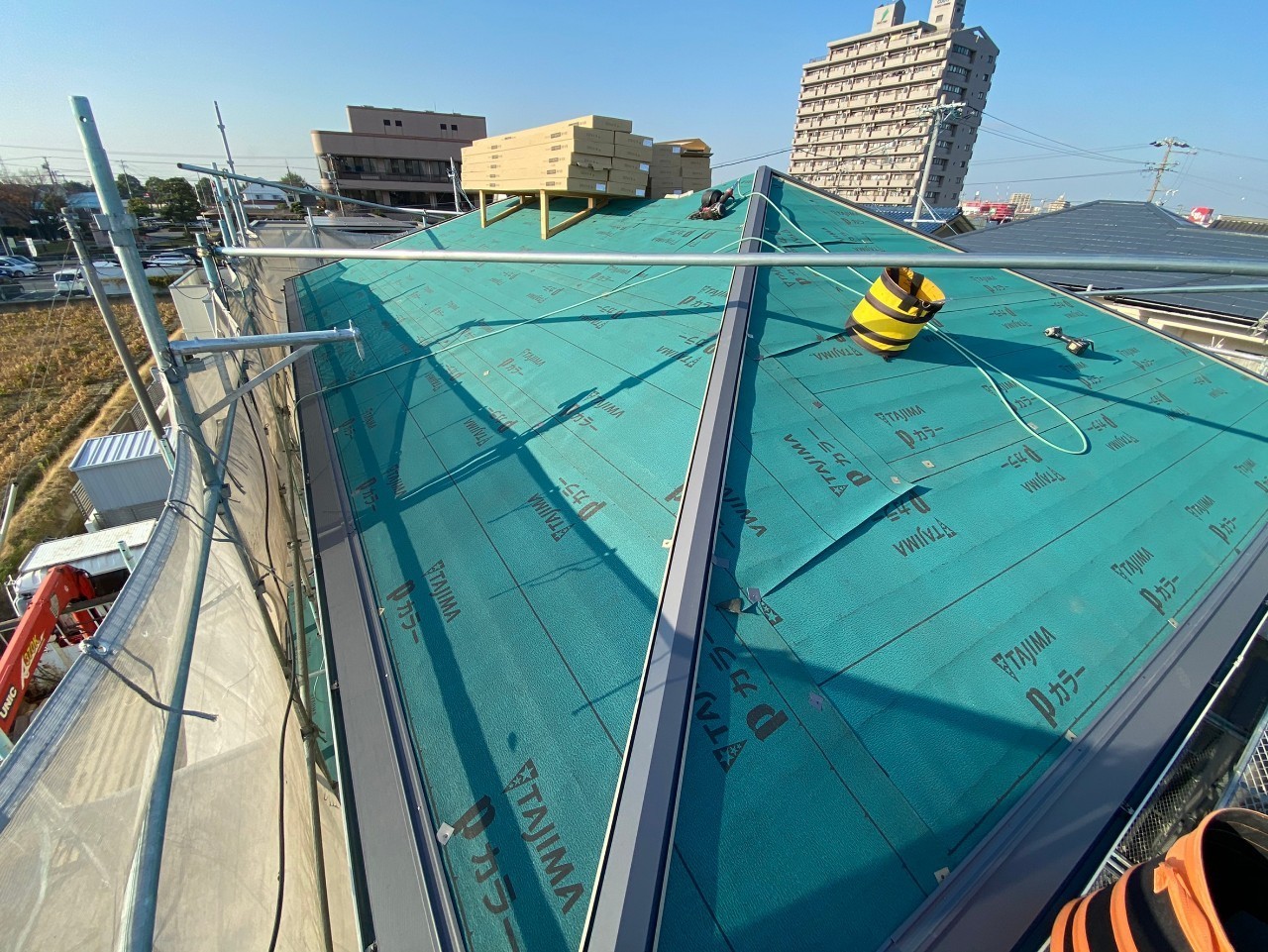 【屋根板金工事】ルーフィング