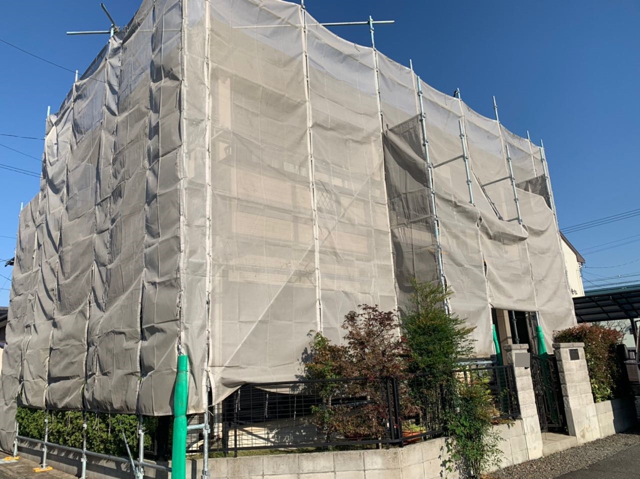 【足場設置工事】完了全景