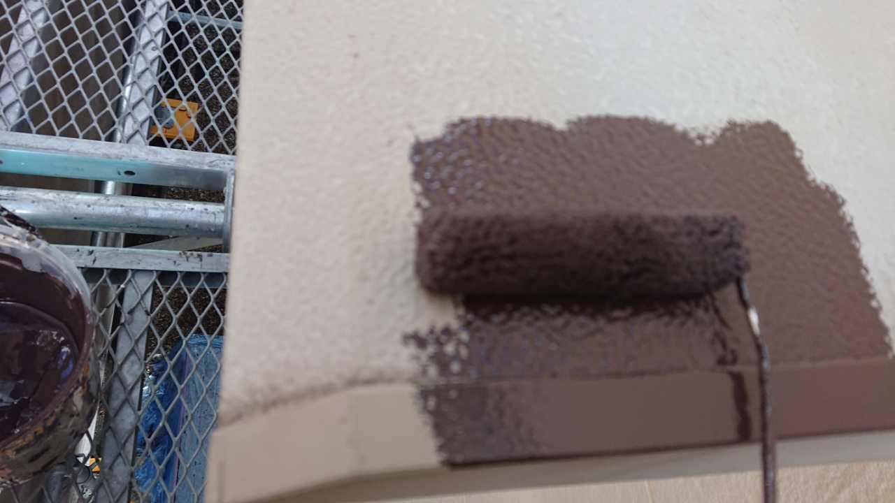 【庇塗装】下塗り