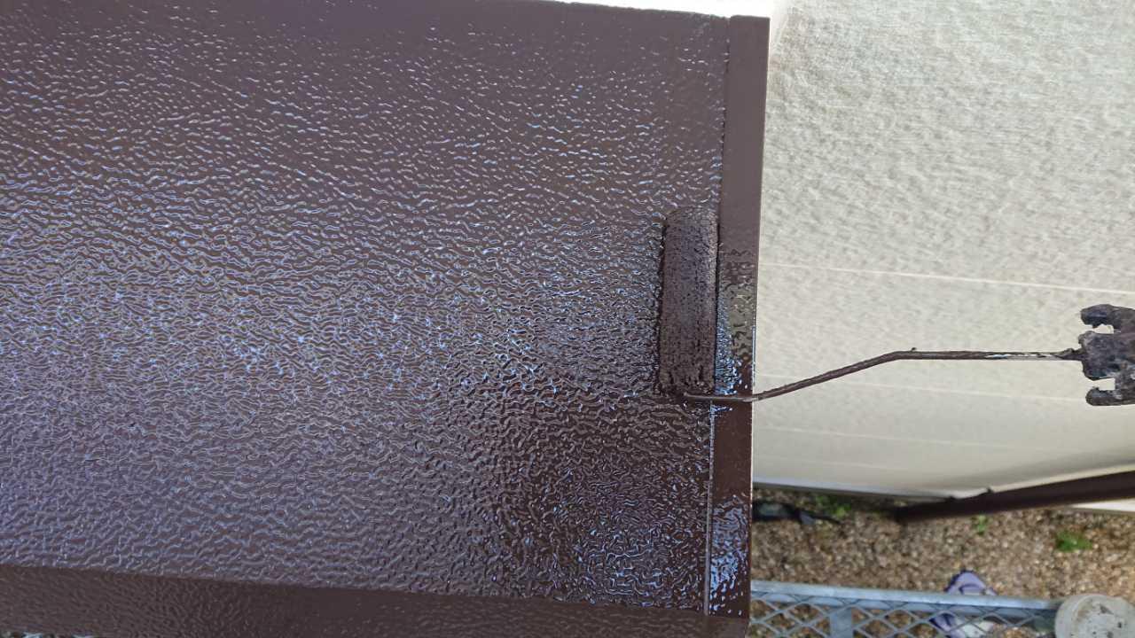 【庇塗装】上塗り