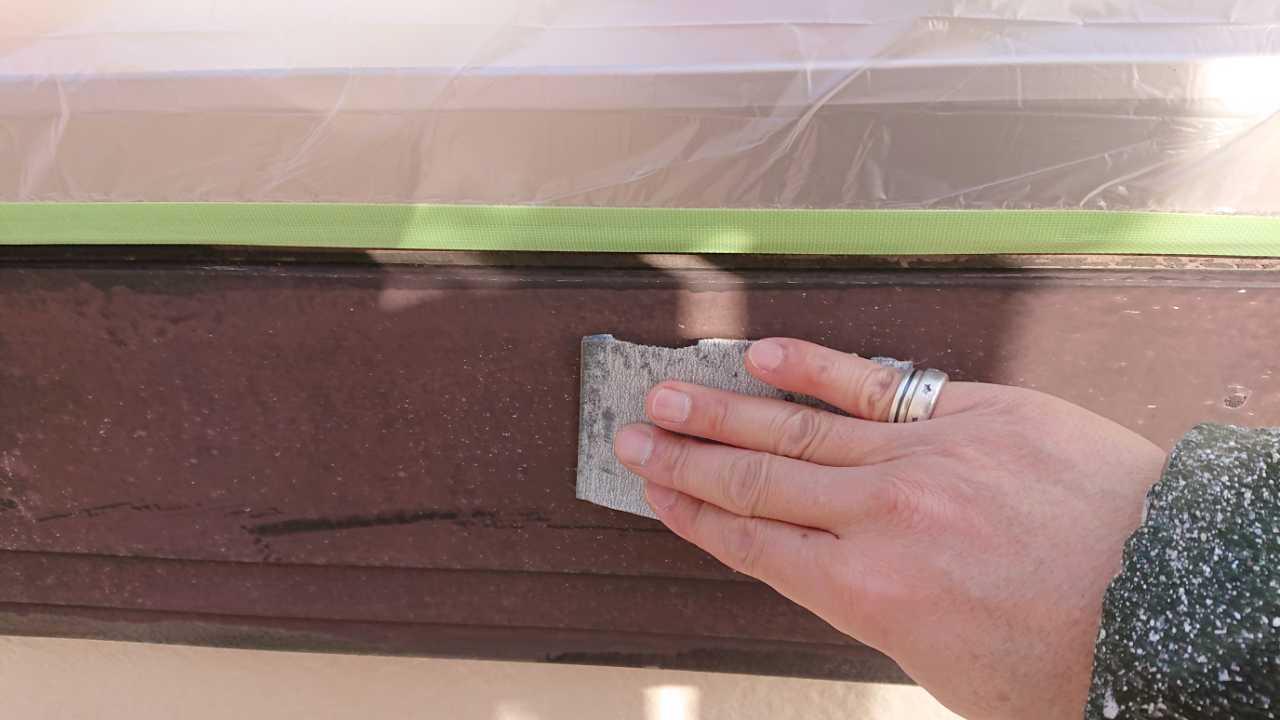 【帯塗装】ケレン作業