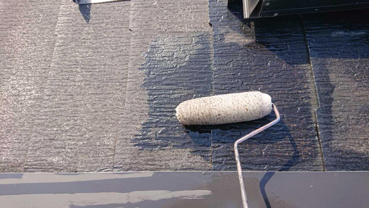 【屋根塗装】下塗り1