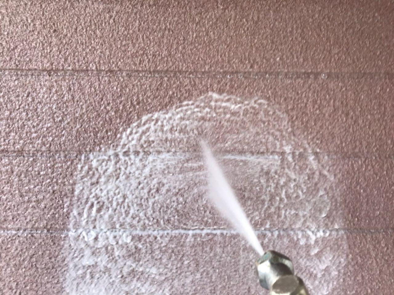 【外壁洗浄】バイオ洗剤塗布