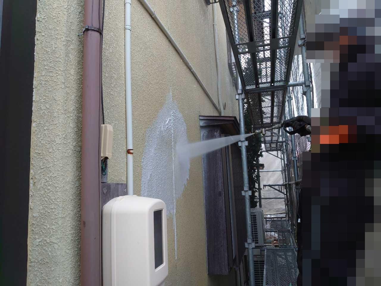 【外壁洗浄】高圧水洗浄