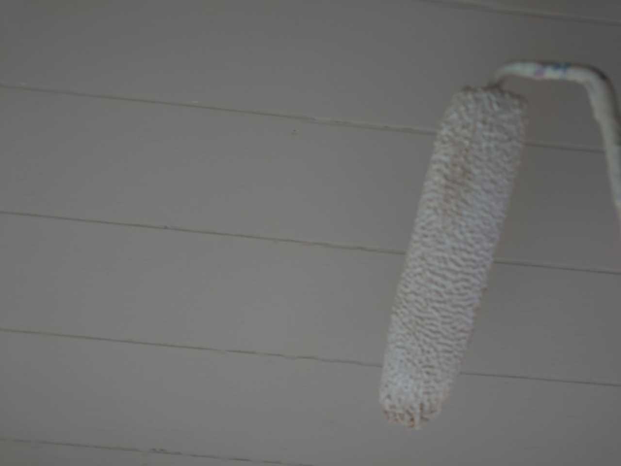 【軒天塗装】上塗り