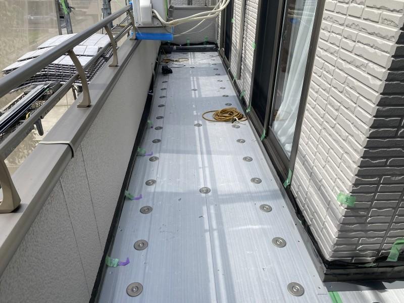 【防水工事】自着シート貼り