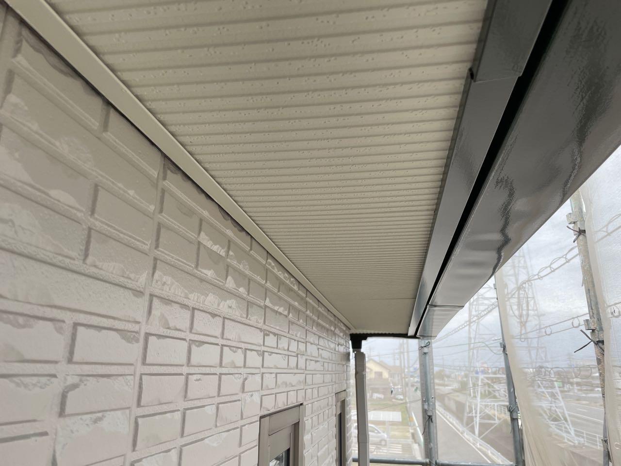 【軒天塗装】完了