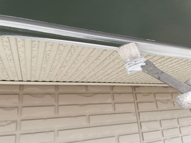 【破風・鼻隠し塗装】下塗り