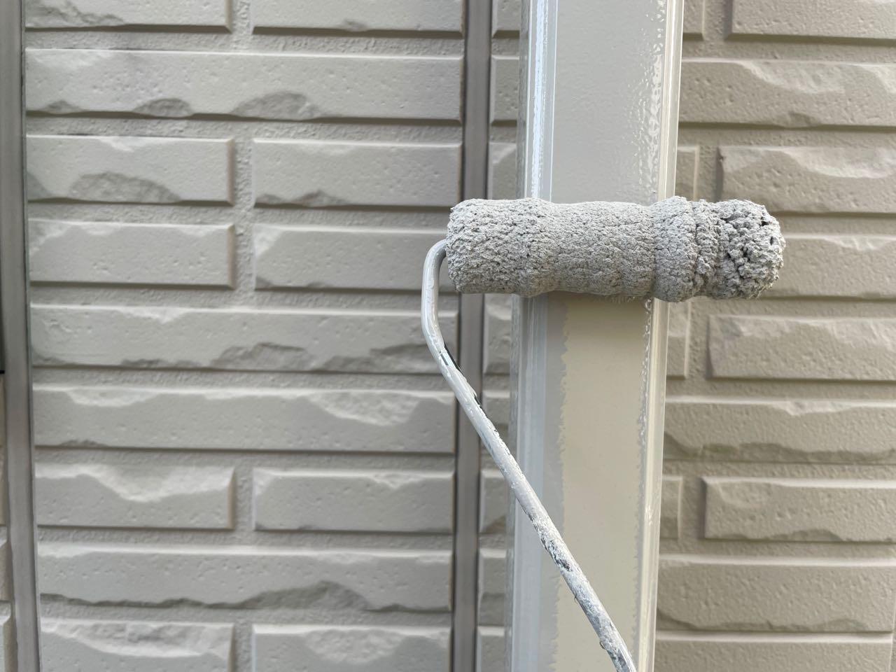 【雨樋塗装】下塗り