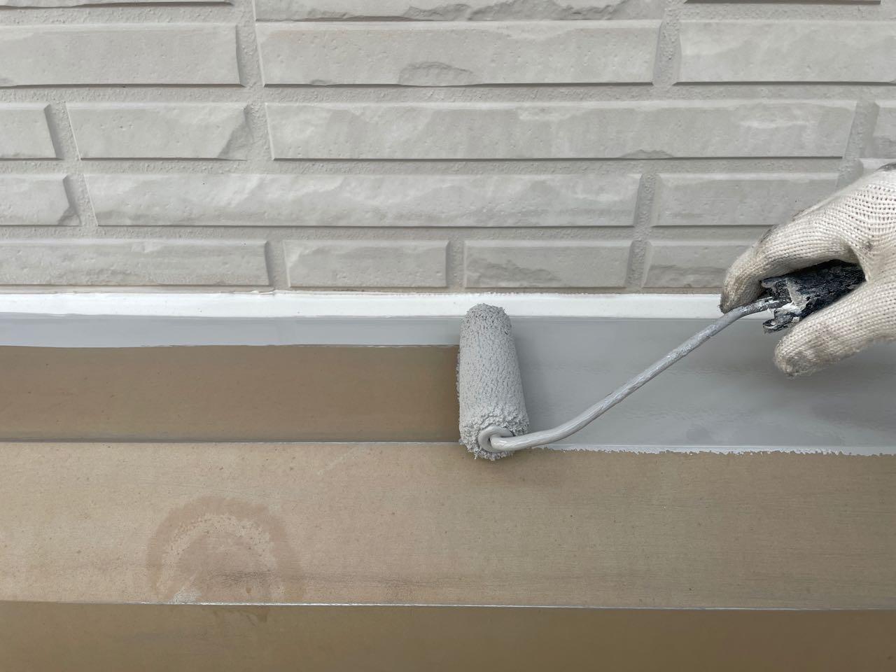 【シャッターボックス塗装】下塗り