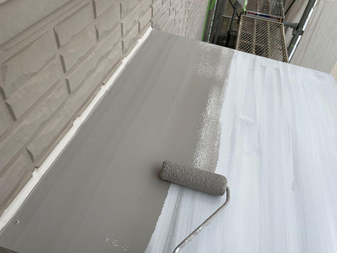 【庇塗装】下塗り