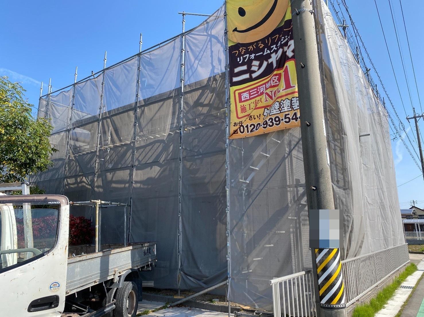 【足場設置工事】完了全景