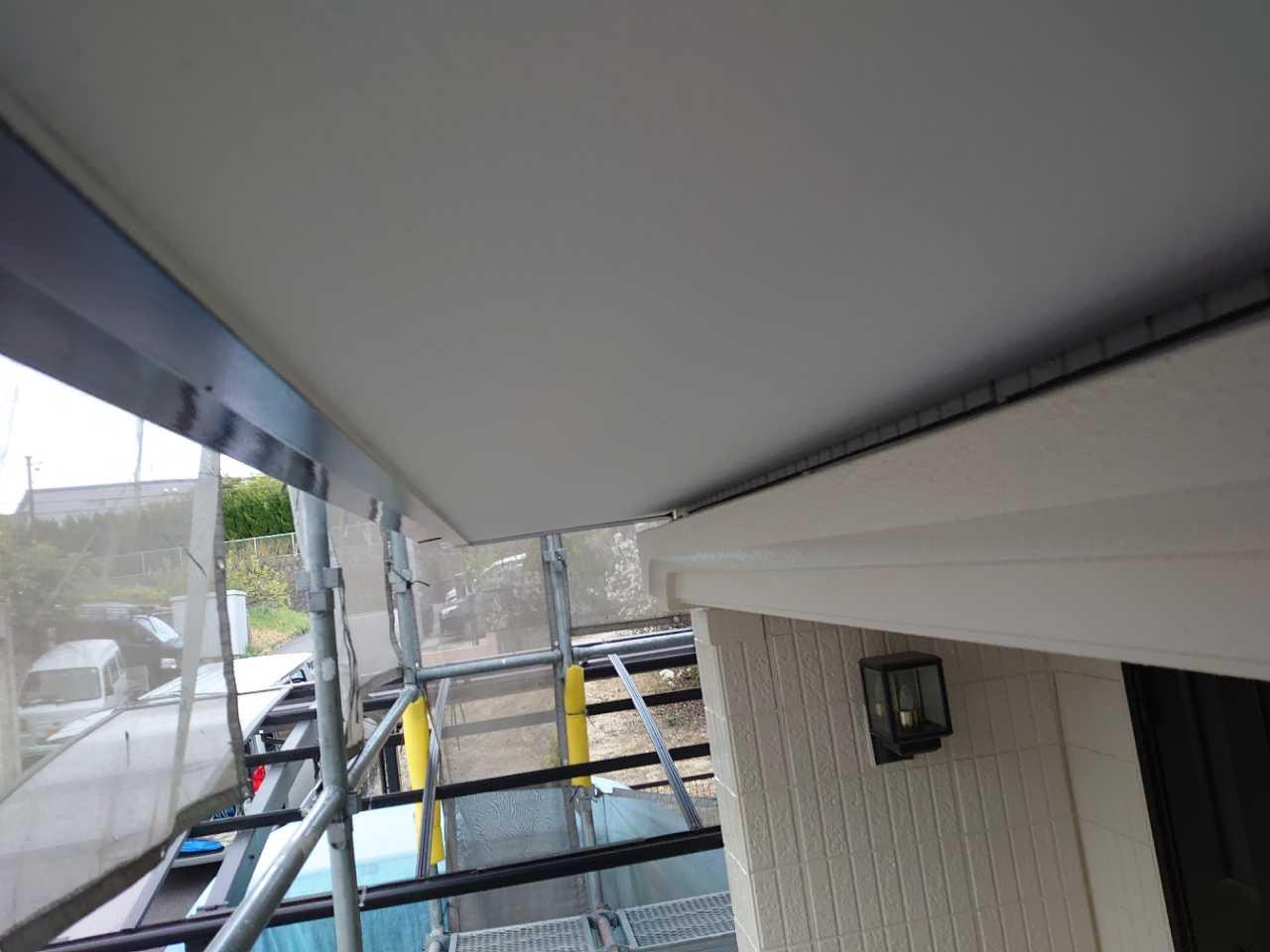 【軒天塗装】完了