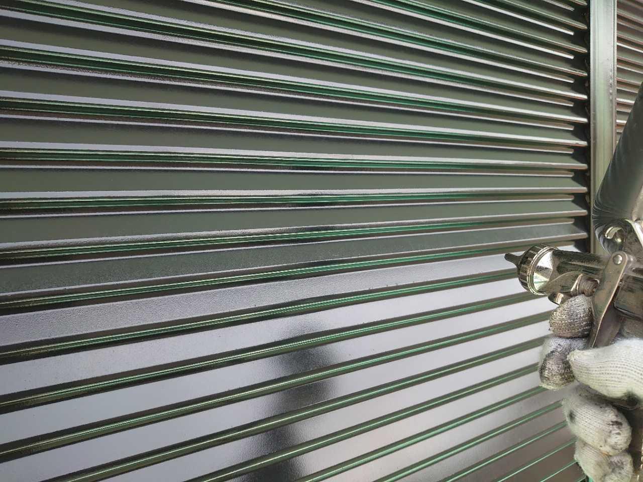 【雨戸塗装】上塗り