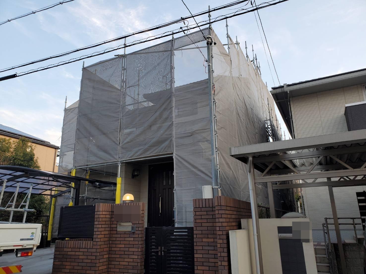 【足場設置工事】完了全景