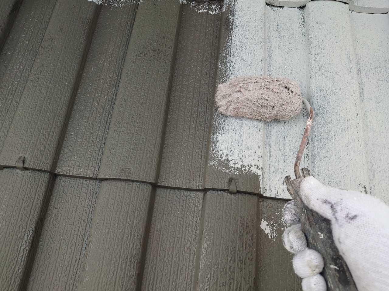 【屋根塗装】下塗り1