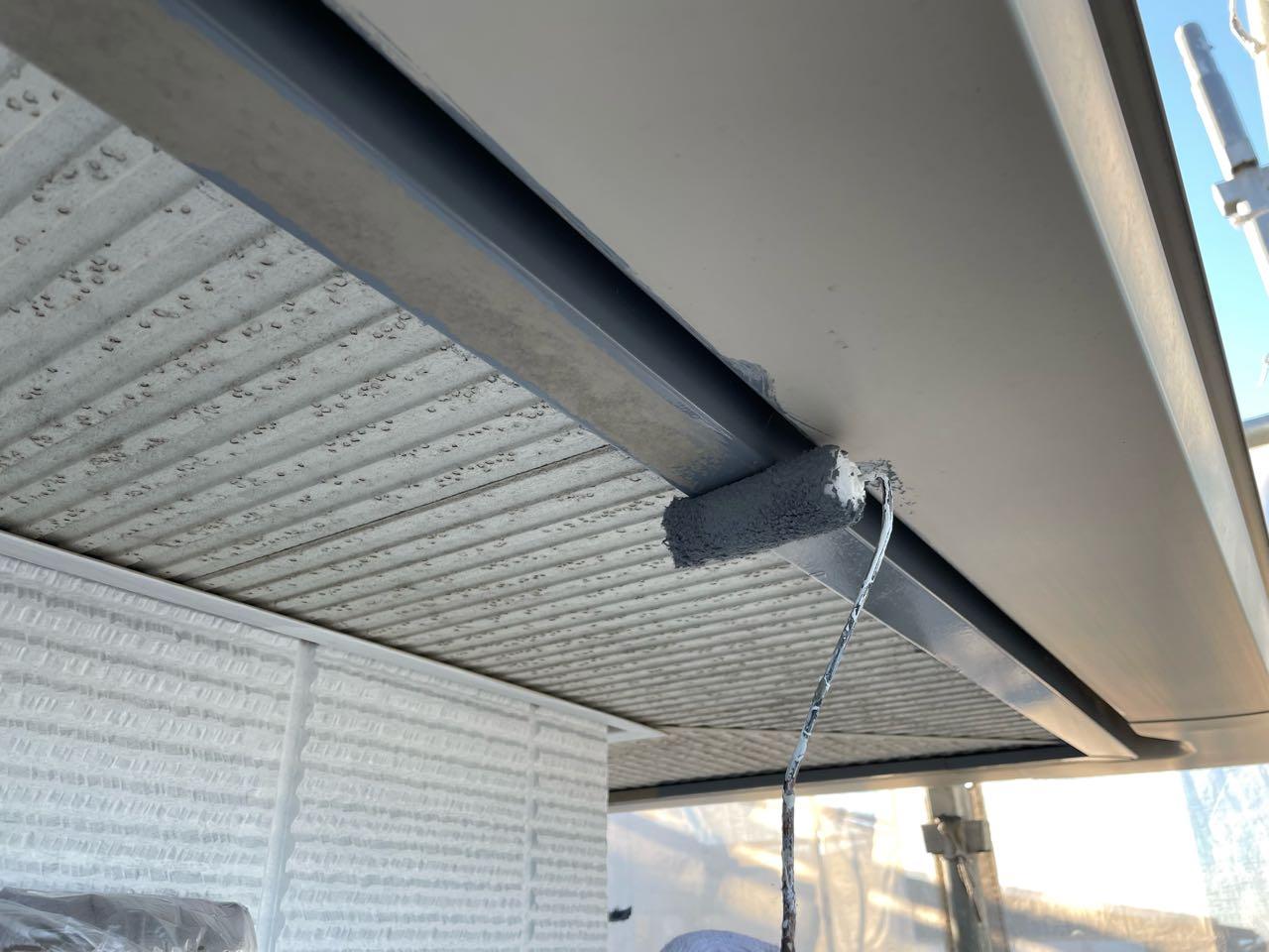 【破風・鼻隠し塗装】下塗り