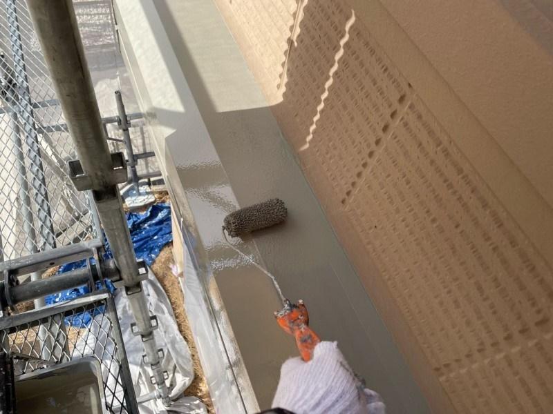 【シャッターボックス塗装】上塗り