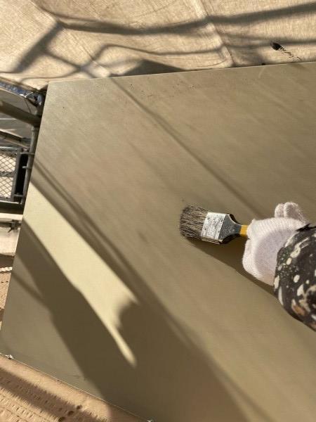 【庇塗装】ケレン作業