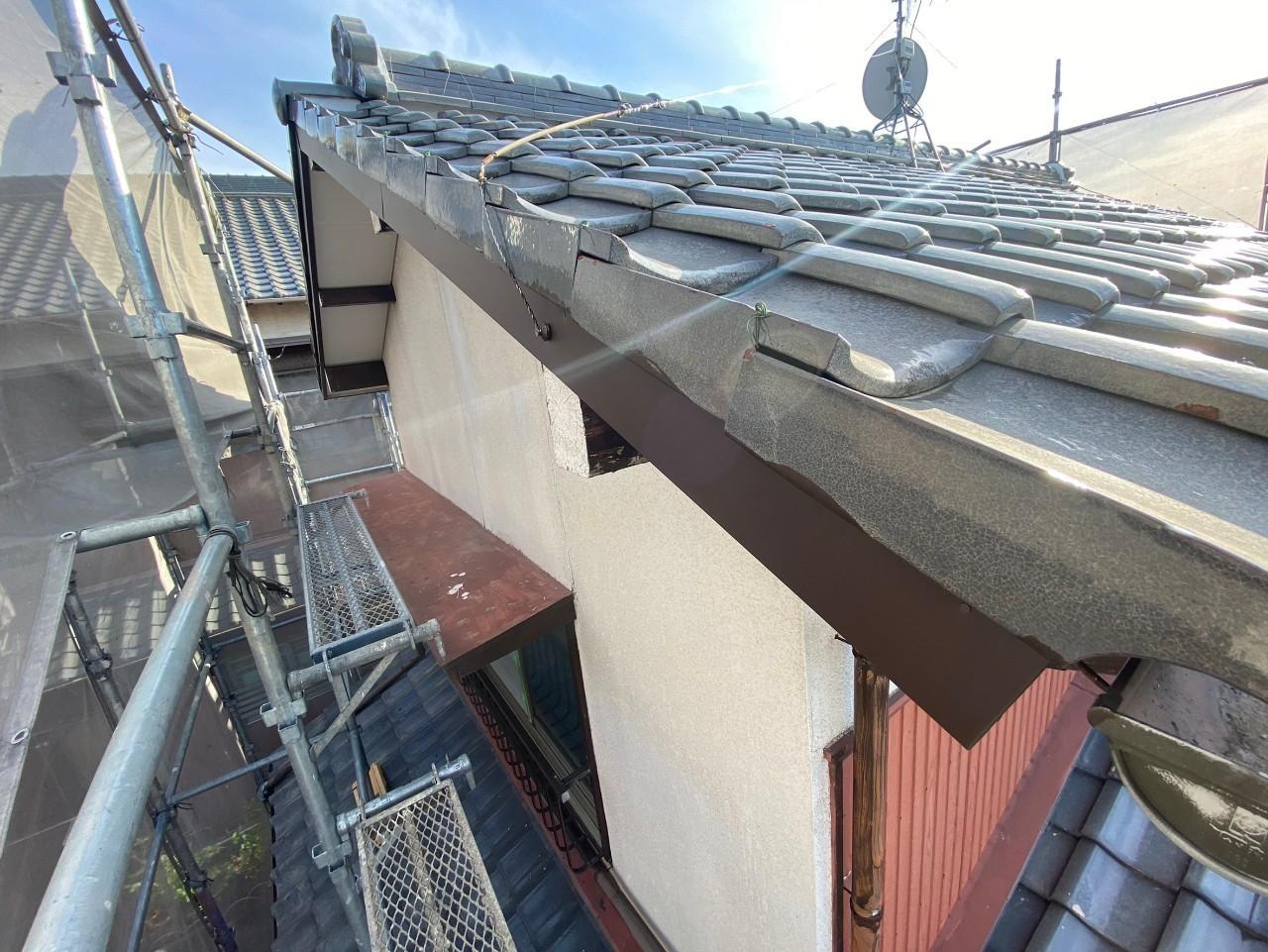 【破風・鼻隠し板金工事】完了