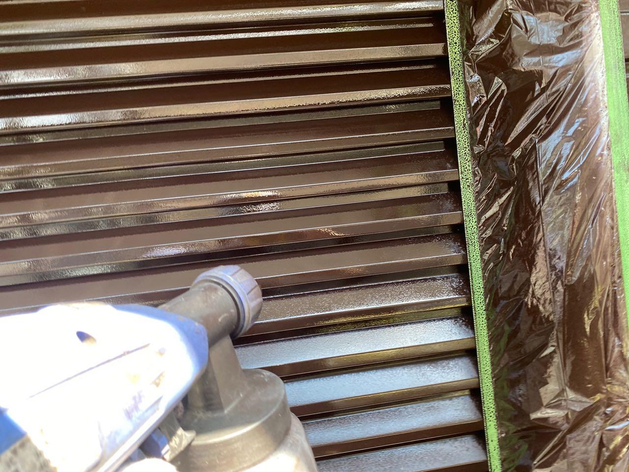 【雨戸塗装】上塗り