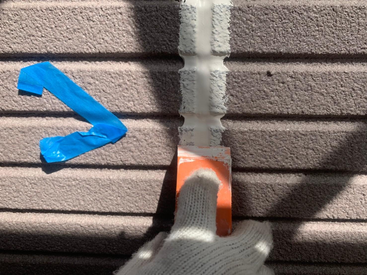 【シーリング工事】ヘラ押さえ