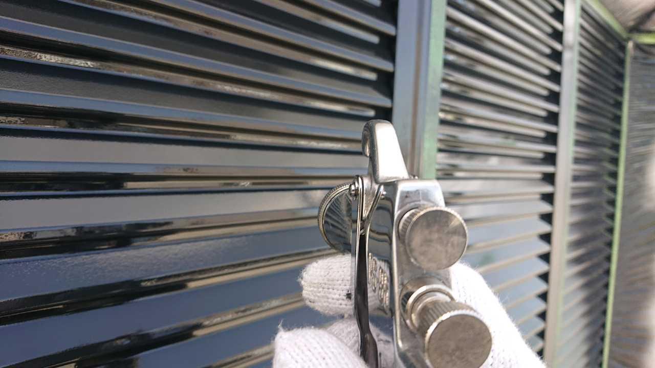 【雨戸塗装】上塗り