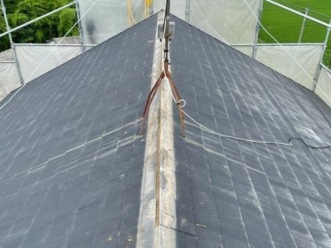 【屋根板金工事】棟撤去