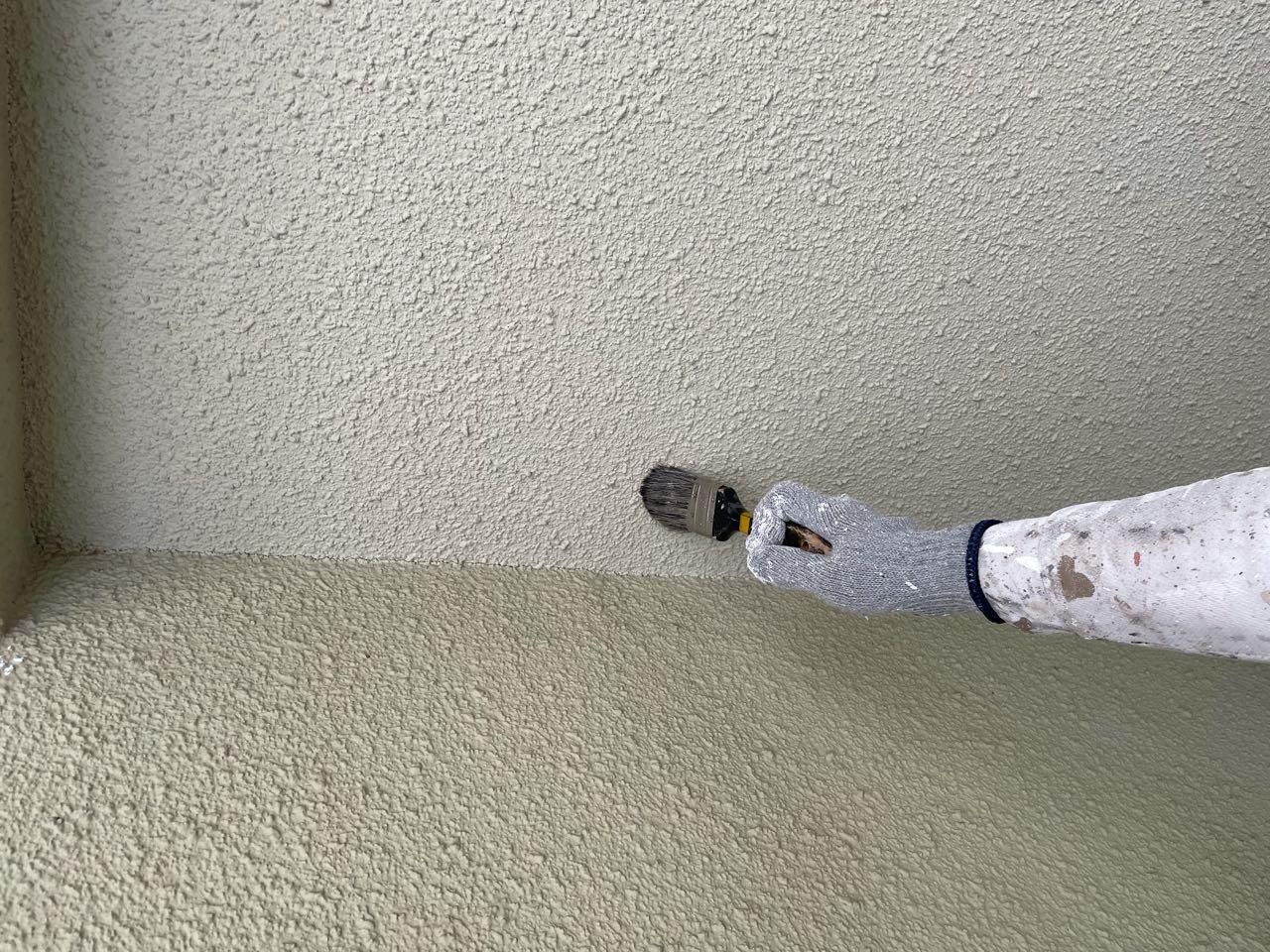 【軒天塗装】ケレン作業