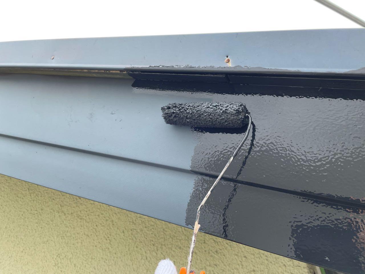 【破風・鼻隠し塗装】下塗り