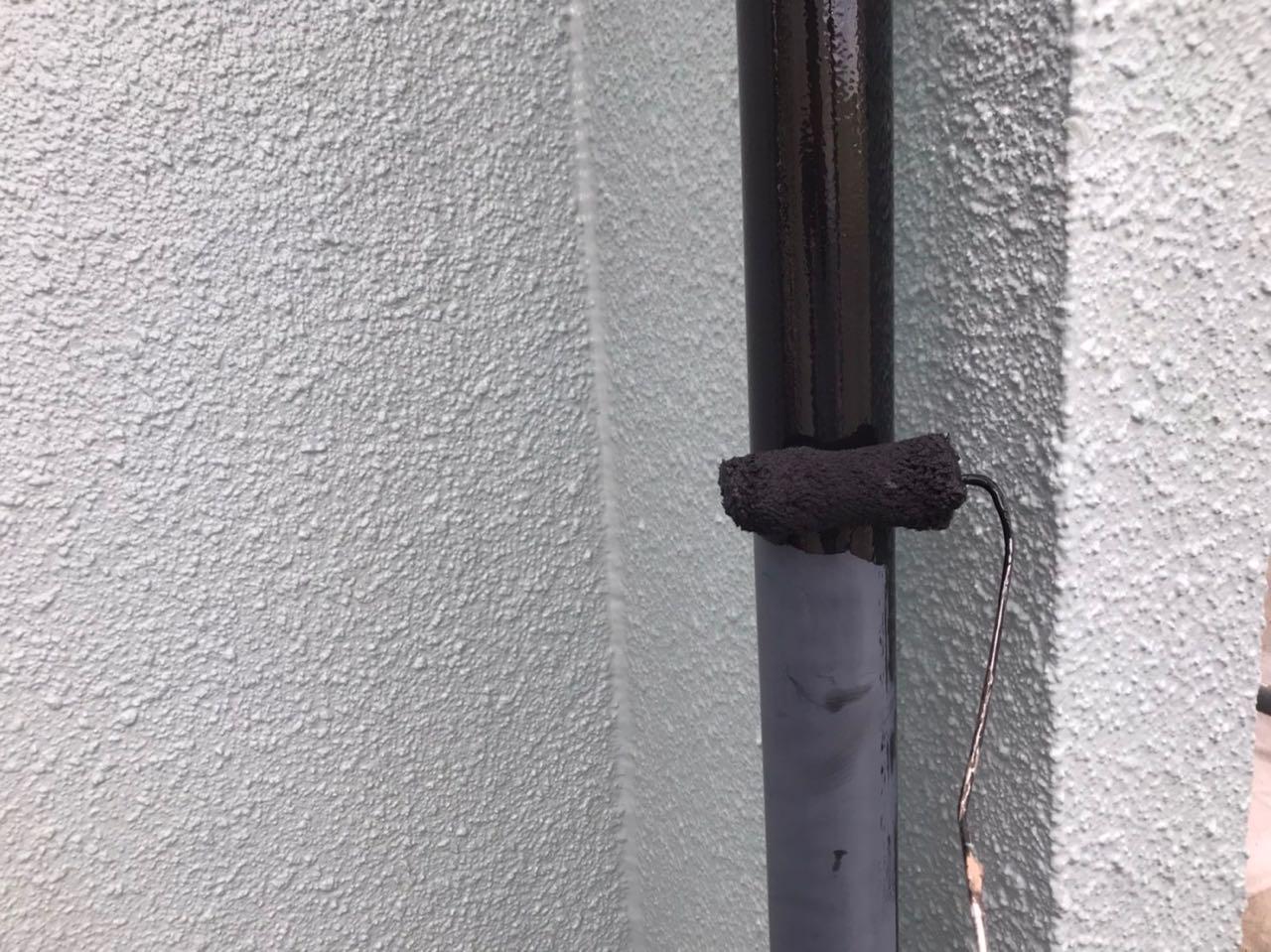【雨樋塗装】下塗り