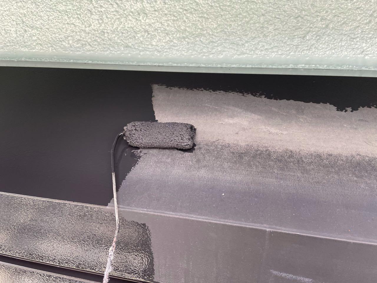 【シャッターボックス塗装】下塗り