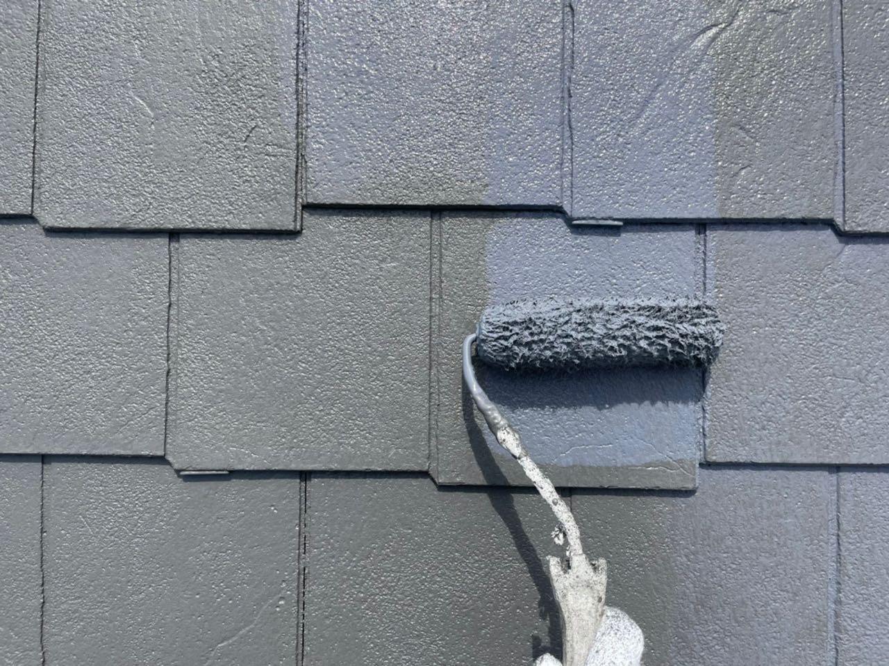【屋根塗装】上塗り