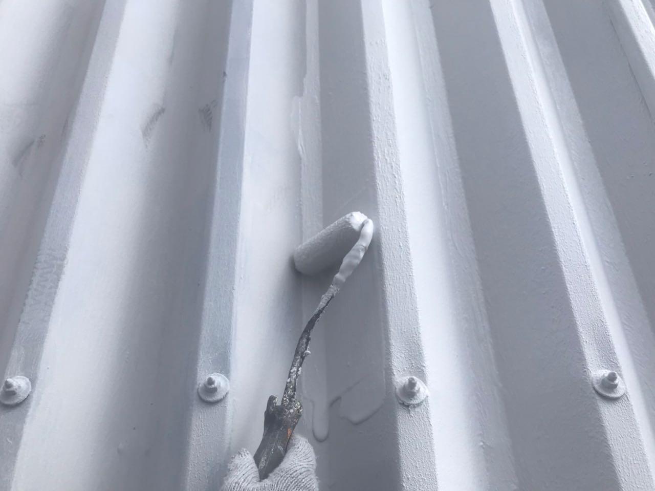 【屋根塗装】上塗り