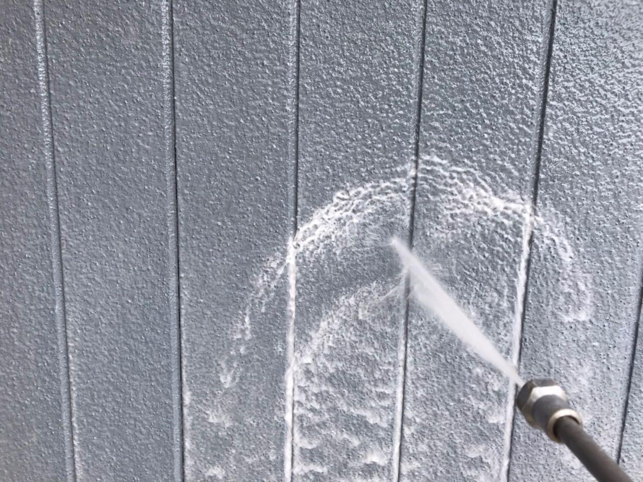 【外壁洗浄】バイオ洗剤塗布