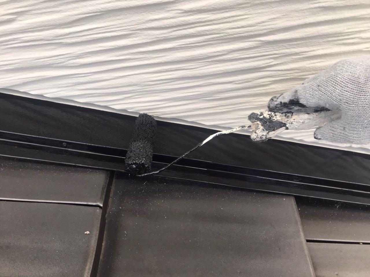 【熨斗板金塗装】仕上げ塗装2回目