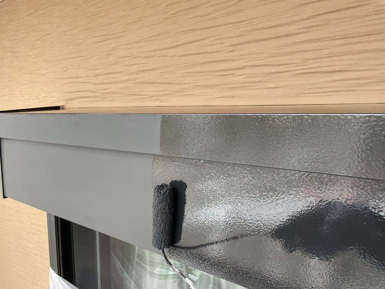 【シャッターボックス塗装】下塗り