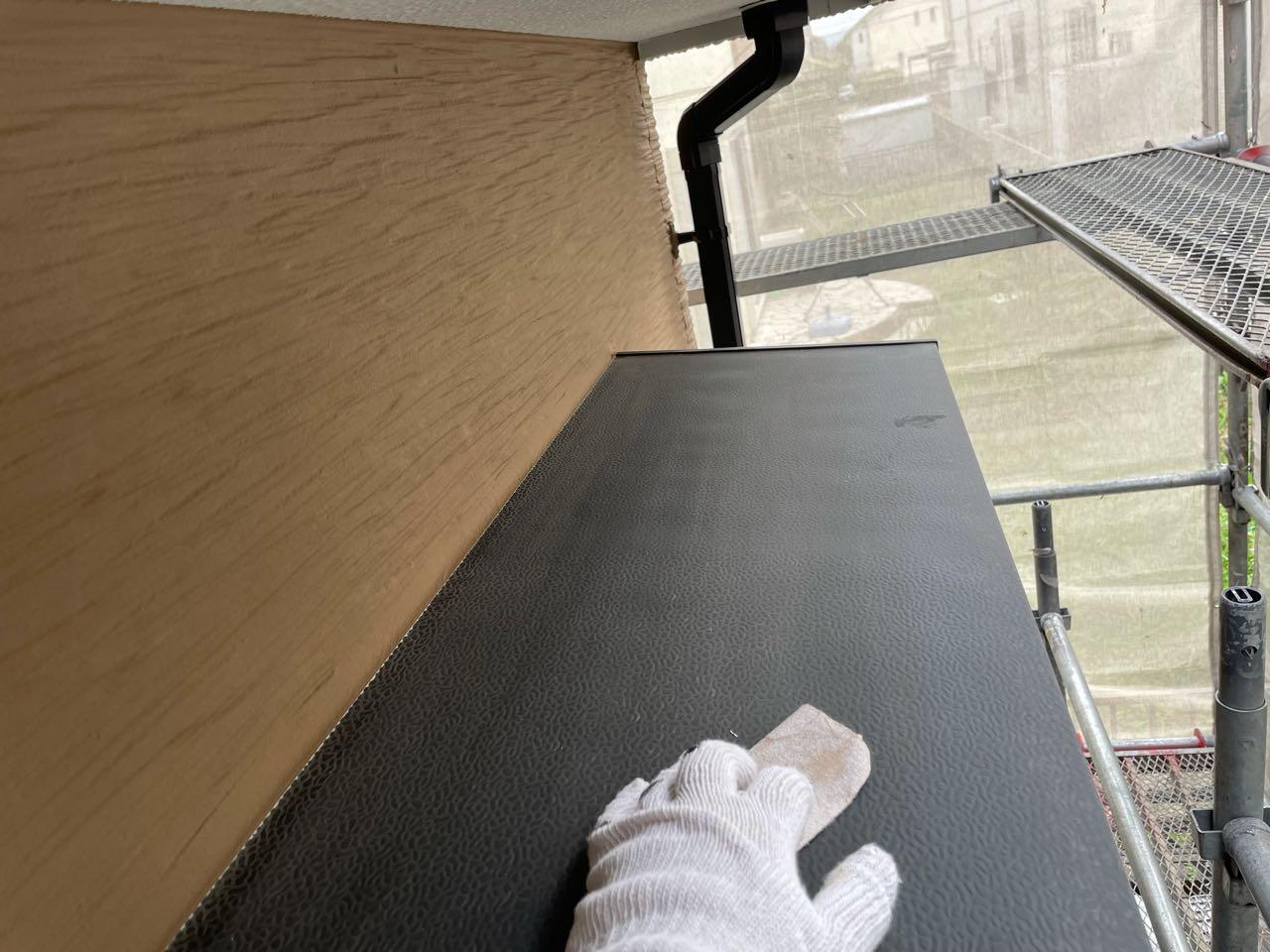 【庇塗装】ケレン作業