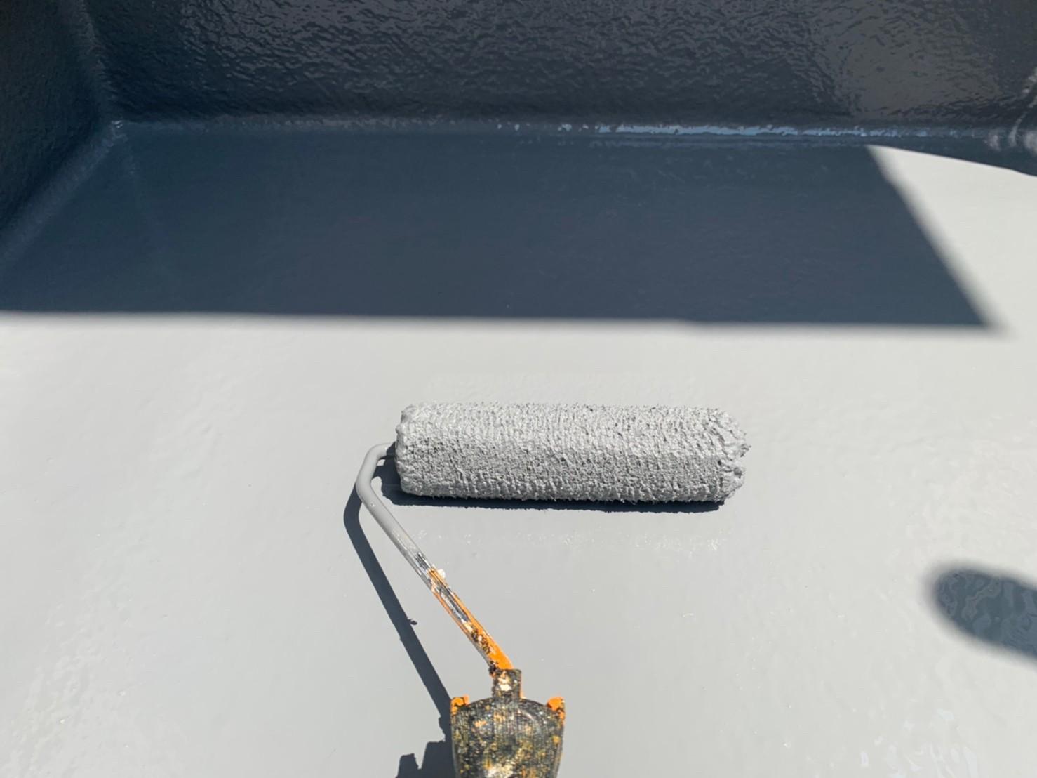 【防水工事】ウレタン防水塗布2回目