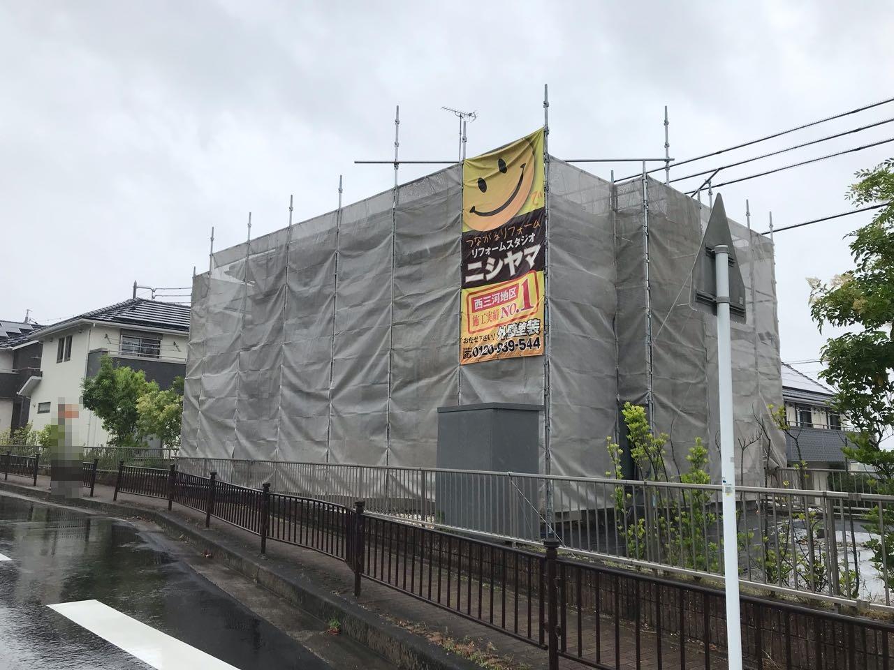 【足場設置工事】完了全景