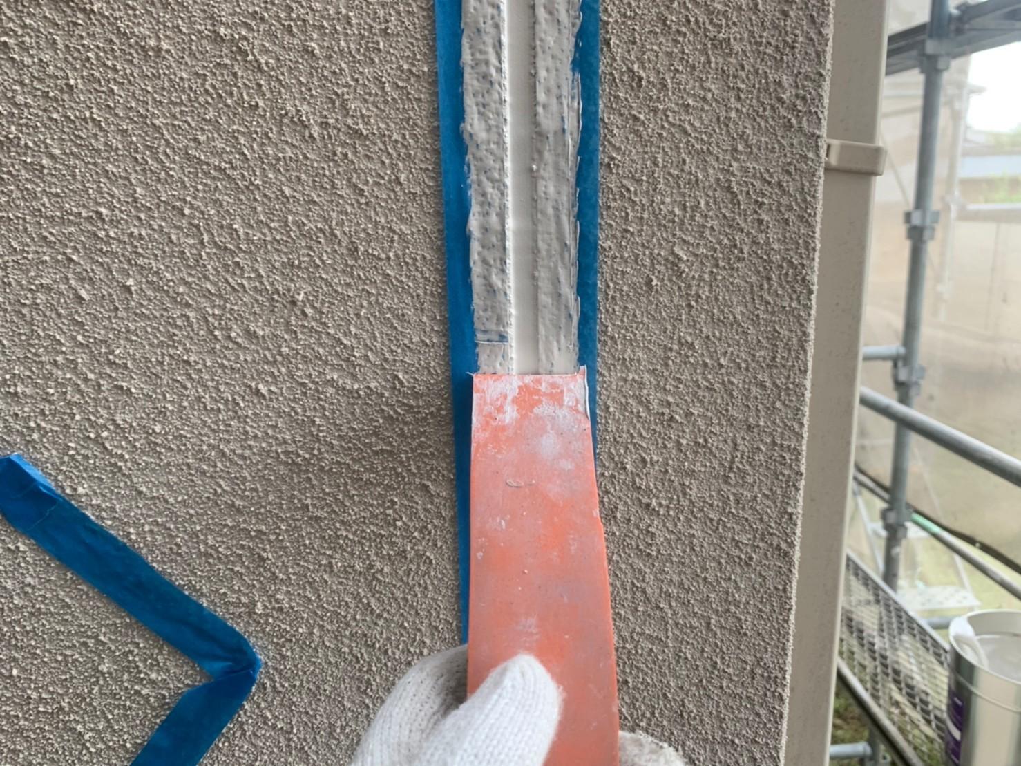 【シーリング工事】ヘラ押さえ