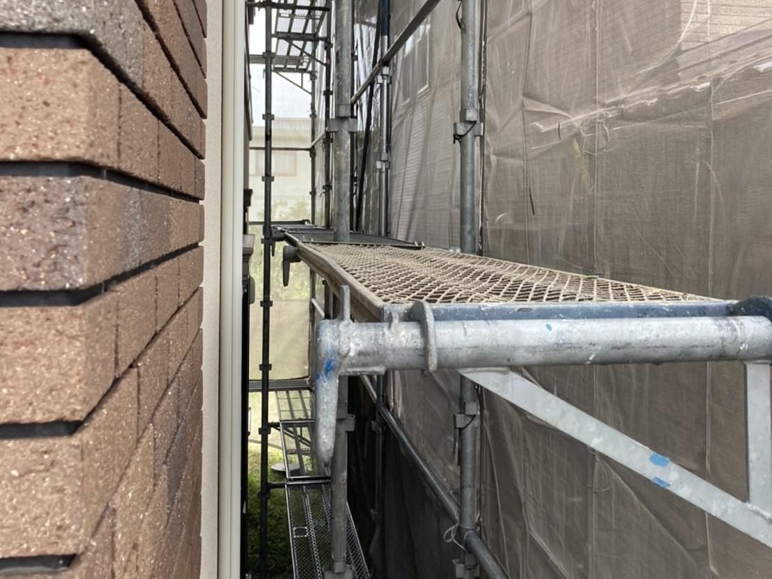 【足場設置工事】設置中