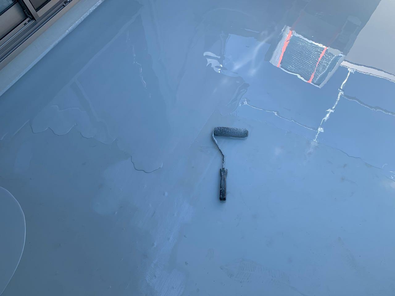 【防水工事】ウレタン防水塗布2回目