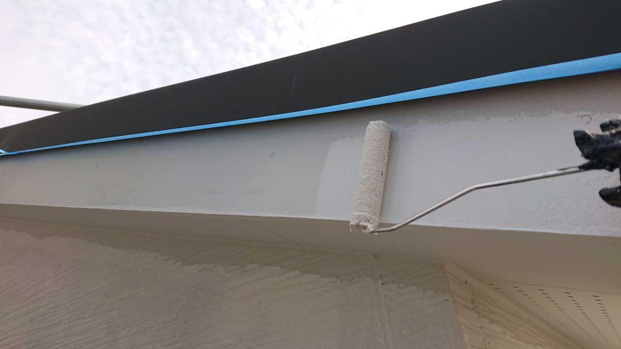 【破風・鼻隠し塗装】下塗り