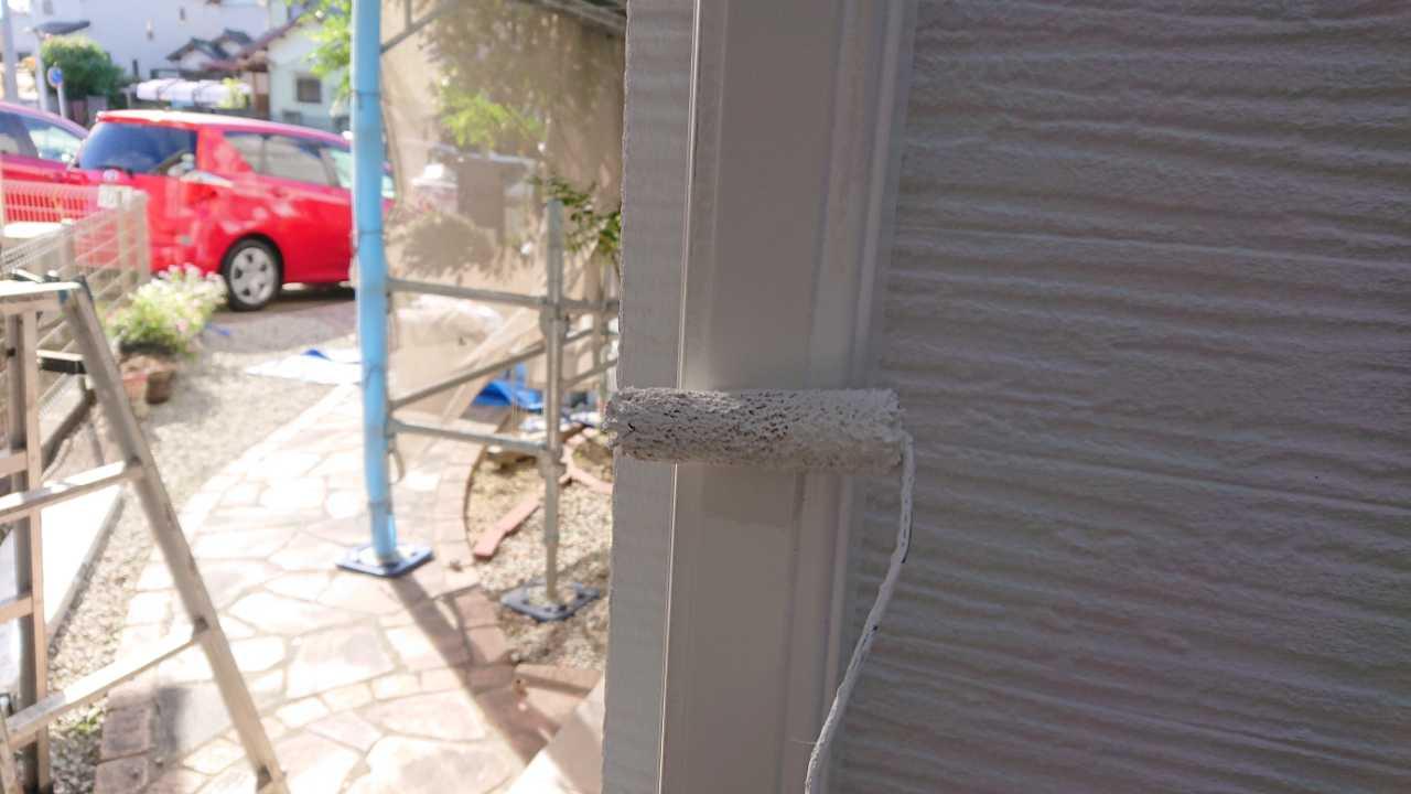 【雨樋塗装】下塗り