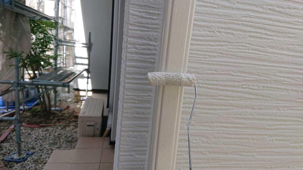 【雨樋塗装】上塗り