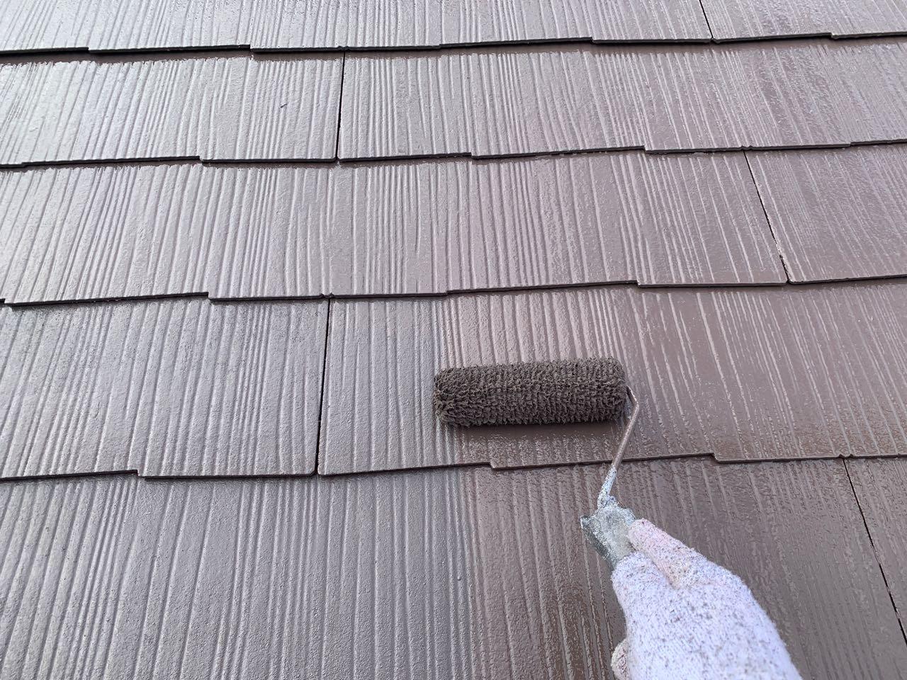 【屋根塗装】上塗り