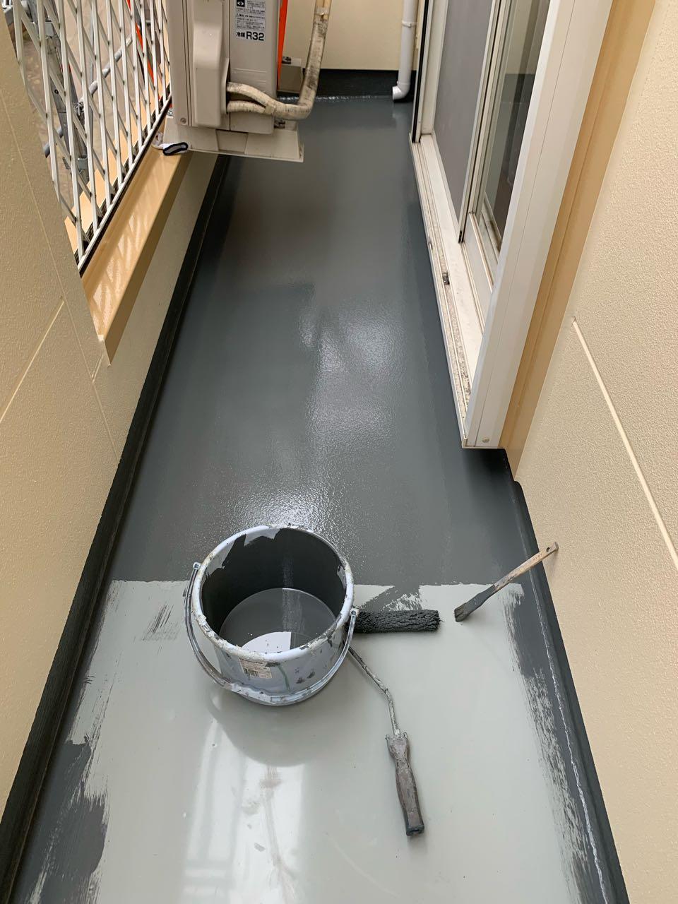 【防水工事】トップコート塗布